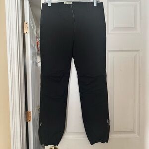 Nili Lotan Black Women's Jogger Sweatpants with Zipper Ankles